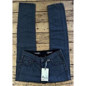 DO Denim Women’s Size 28 Blue W/Rhinestone Pockets NWT